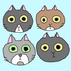 Cutest cats Stikcer Momoiro furifuri