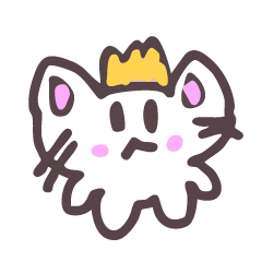 White cat Sticker2