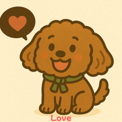Happy Fluffy Poodle1