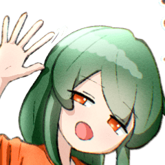 ジト目な緑髪の女の子の友達