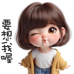 (⁎⁍̴̛ᴗ⁍̴̛⁎)鮑伯頭小女孩要想我喔