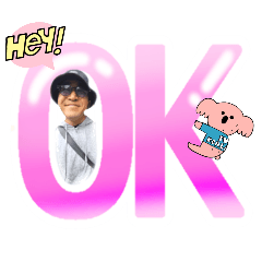 シンプルな中年男性スタンプ