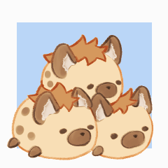 Moving! Baby hyena