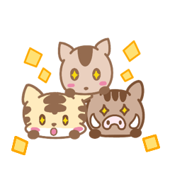 Warm and Fuzzy animals Silent Stickers 1