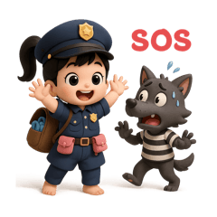Q版小天天警察1（阿嬤送給小天天系列）