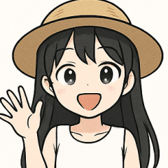 Sunny Girl in a Straw Hat
