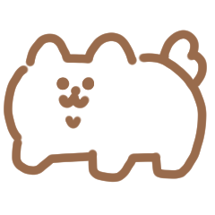 線描動物動畫貼紙