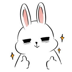 Rabbit coming – LINE stickers | LINE STORE