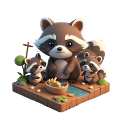 Cute Family Animals in the Zoo 3