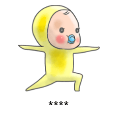 めめたんヨガポーズ　カスタムスタンプ