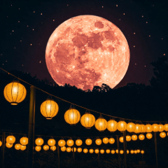 中秋節燈月貼圖
