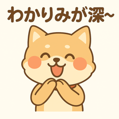 豆柴の共感リアクション