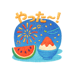 Cozy Summer Stitch Stickers
