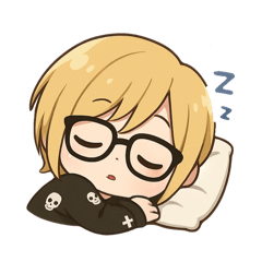 blonde glasses boy