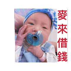 娃沒錢，麥來借錢～芝麻湯圓生活日常。