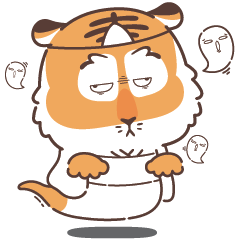 . Tigar's daily tiring life .