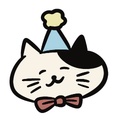 super cute cat BIG stickers