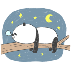 Rough handwritten panda 3
