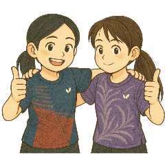 Nicole’s badminton with partner