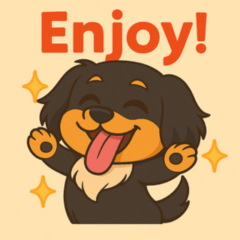 チワックスのかわいい犬スタンプ