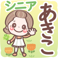 Pretty senior stickers Ver.6-1 Akiko.