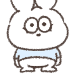 Light blue fat rabbit