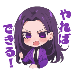 ENTJ Girl Expression Sticker