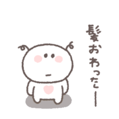 small small White smiley sticker #89