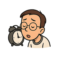 A chill and lazy Man sticker