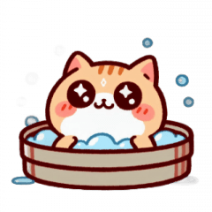 Bath Cat I'm Serious,