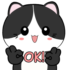 Baby Tuxedo Cat 10 : Animated