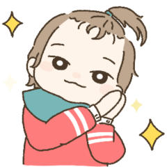 爆毛ニコニコ赤ちゃんの日常スタンプ