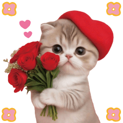 cute cat mothers day Sticker