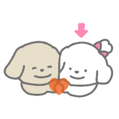 Couple Sticker (Shiroinu-chan)