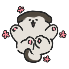 Alaskan Malamute baby sticker