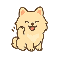 可愛いポメラニアンこゆきのスタンプ