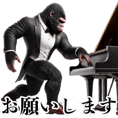 Gorilla x Pianist! 3D Real! Honorifics!