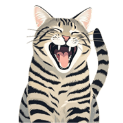 Cat's various expressions