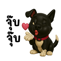 A Cute little black Dog