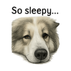 Kao Kao Bangkaew the sleepy dog