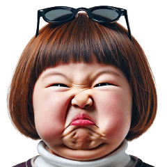 Chubby Girl Funny face103(MINI)EN
