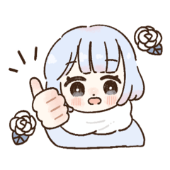 女の子のゆるっと日常スタンプ2