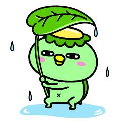 Kappa taking shelter from the rain
