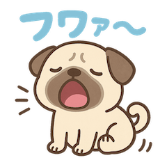 Onomatopoeic stamps of dogs
