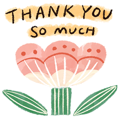 Polite greetings with flowers