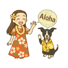 animated sticker! Italian greyhound & me