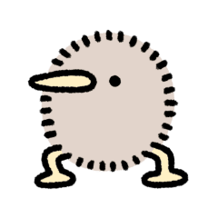 動く！ゆるいふわふわキーウィ