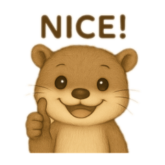 Cute otter daily conversation