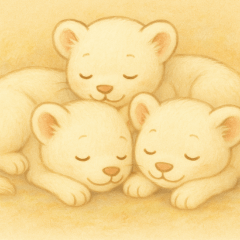 White Lion Cub Emotions