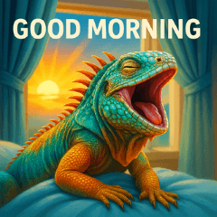 Colorful Iguana Expressions